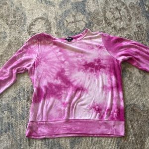 Tie-dye pink sweatshirt